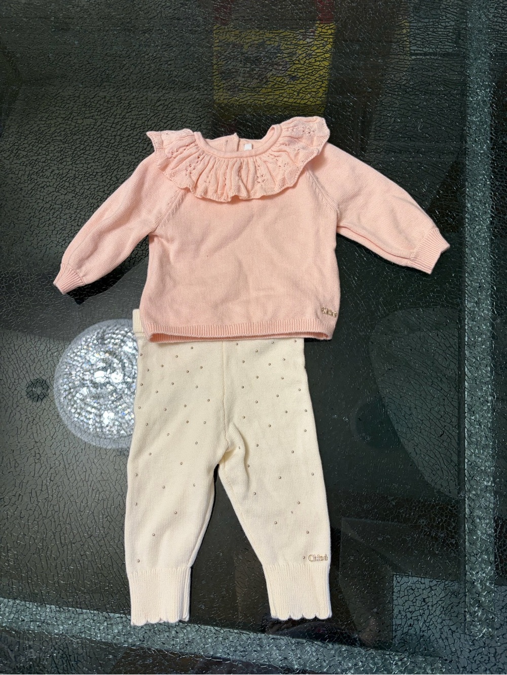Chloe baby Sweater pants set 6M